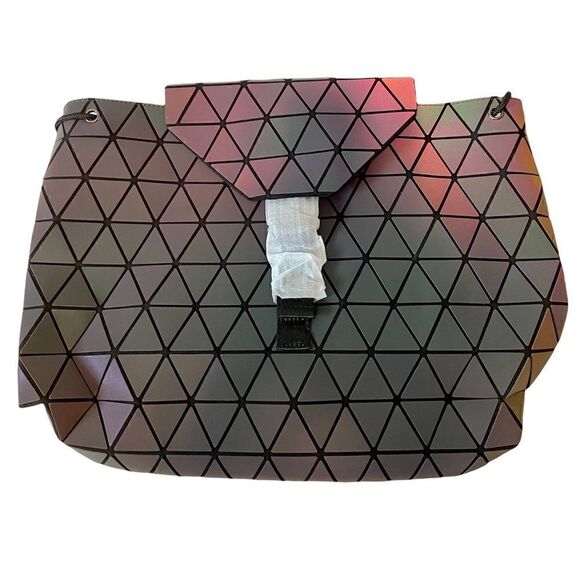 Brand New Reflective Geometric Designed Backpack. Lightweight. main image 5